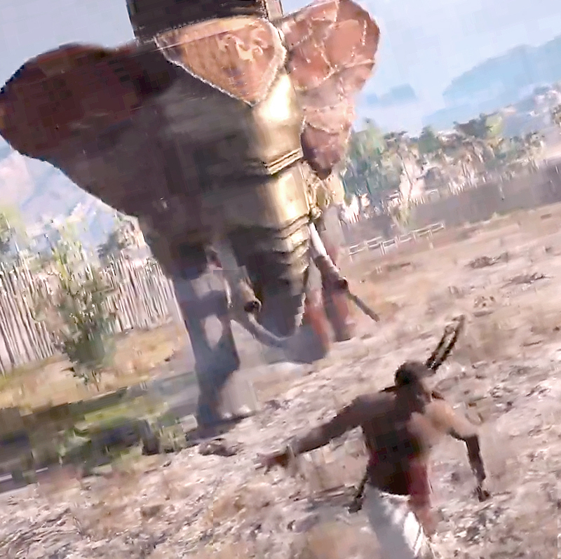Геймер голыми руками одолел боевого слона в Assassin's Creed: Origins